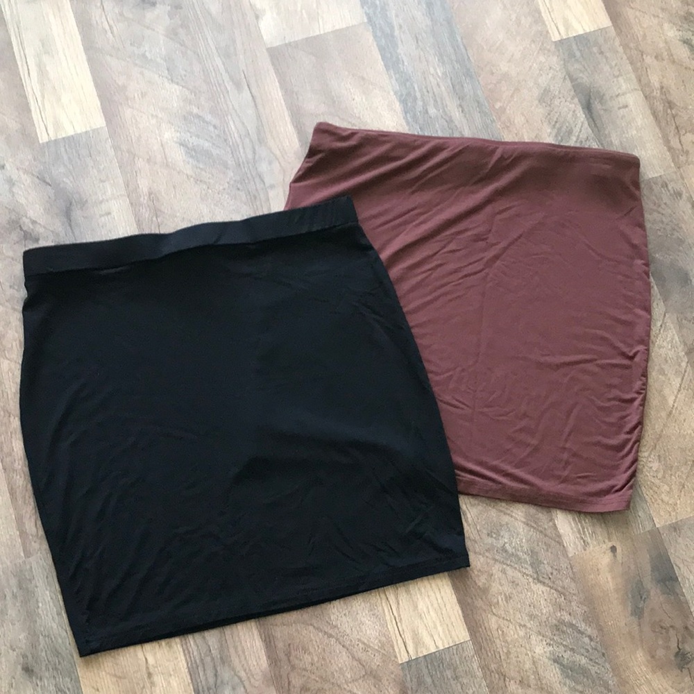 🤎 2 Skirts 🖤 Bodycon 🤎 Shein